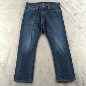 Polo Ralph Lauren Jeans Mens 33x30 Blue Hampton Relaxed Straight Denim Pants